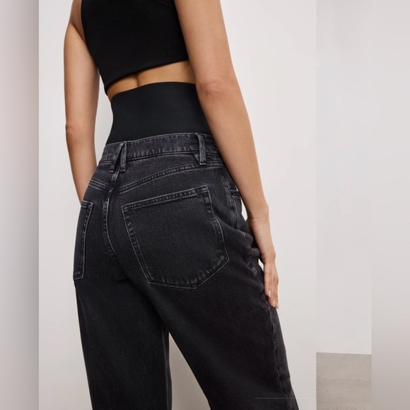 BNWT Good American WIDE LEG SOLUTION JEANS size 4/27 - Picture 3 of 9